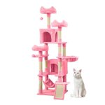 Balconera arbre à chat - belle maison pour chat gothique rose - xxl 190cm Balconera arbre à chat - belle maison pour chat gothique rose - xxl 190cm