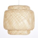 Bali suspension bambou - armature  40 x h 35 cm - hauteur fil 115 cm - e27 60w