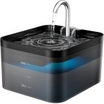 Balimo fontaine pour chat filtration multiple 22 l 2 modes de dbit deau avec 1 filtres + 1 filet ponge ...
