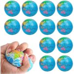 Balle anti stress globe 12 boule anti stress enfant balles anti stress adulte enfant balles en mousse ...