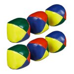 Balles de jonglage - aucunely - set de 6 - multicolore - 6 cm - 70 g