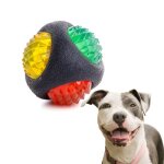 Balle lumineuse avec pointes pour chien pour aller chercher jouet interactif de saut