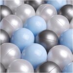 Balles pour piscine  balles de jeu pour bb enfants misioo plastique colores 6 cm 1200 boules: bleu ...