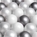 Balles pour piscine  balles de jeu pour bb enfants misioo plastique colores 6 cm 150 boules: argent ...