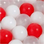 Balles pour piscine  balles de jeu pour bb enfants misioo plastique colores 6 cm 450 boules: rouge ...