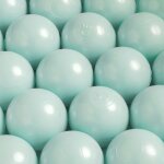 Balles pour piscine � balles de jeu pour b�b� enfants misioo plastique color�es 6 cm 500 boules menthe ...