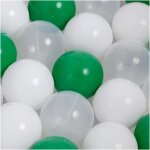 Balles pour piscine  balles de jeu pour bb enfants misioo plastique colores 6 cm 600 boules: vert ...