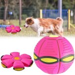 Balle soucoupe volante pour chien magic frisbee ball balle de deformation frisbee chien pet toy flying ...