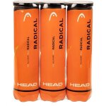 Balle de tennis - head - radical - lot de 3 - 4 balles par tube - haute performance