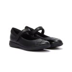 Ballerine - clarks - etch beam k - cuir noir - scratch - flexible