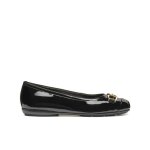 Ballerines femme - geox - annytah a - cuir - noir - semelle respirante
