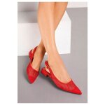 Ballerines femme rouge