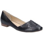 Ballerines - hush puppies - marley - cuir - noir - confortables pour femme