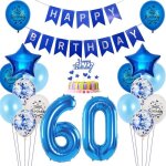 Ballons 60e anniversaire deco homme bleuballons 60 ans deco anniversaire homme bleu sethappy birthday ...