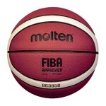 Ballon de basket - molten - bxg3850 - cuir synthtique - orange / beige - approuv par la fiba