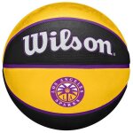 Ballon de basket - wilson - wnba team tribute - taille 6 - unisexe - caoutchouc noir