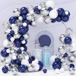 Ballon de baudruche?ballon bleu blanc anniversaire baby shower diplmecrmonie dcorations de fte