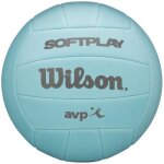 Ballon de beach volley - wilson - avp soft play - couleur bleu - mixte - adulte