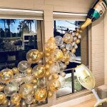 Ballon bouteille champagne de fte confettis ballon champagne decoration anniversaire adulte ballons ...