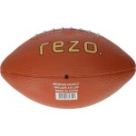 Ballon de football amricain - rezo - caoutchouc - taille 6 - marron - rsistant et polyvalent