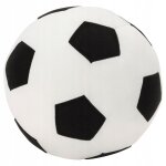 Ballon de football en peluche - ikea - sparka - noir et blanc - 20 cm