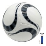 Ballon de football taille 5 avec pompe � ballon & aiguille - r�sistant � labrasion pour entra�nement ...