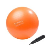 Ballon de gymnastique anti - �clatement - hms - yb02 - 55 cm - orange - surface antid�rapante - charge ...