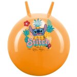 Ballon sauteur - baton sauteur john - 59528 - disney stitch lilo ballon sauteur orange nacr� 50 cm