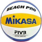 Ballon de volleyball - mikasa - beach pro bv550c - fivb approuv - design triclor - rsistant  l'eau ...