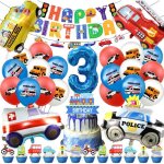 Balloon anniversaire voiture 3 ansd�coration anniversaire cars enfanttransport anniversaire f�te kit ...