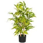 Bambou artificiel plantes artificielles hauteur 60 cm - tronc branches lichen feuilles grand r�alisme ...