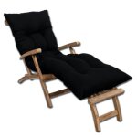 Coussin bain de soleil noir 195 x 65 x 15 cm bananair Coussin bain de soleil noir 195 x 65 x 15 cm bananair
