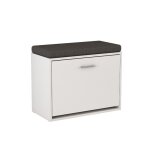 Banc pour chaussures georg 60x49. 5cm avec support blanc vicco