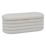 Banc coffre giulia blanc 110x46cm - atmosphera createur dinterieur