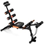 Banc d?entra�nement abdominal 6 en 1 - r�glable et compact - id�al pour musculation et fitness