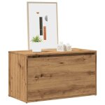 Banc d entr�e 80x40x45 cm ch�ne artisanal bois d ing�nierie