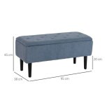 Banc avec espace de rangement banc de lit banc rembourr� avec couvercle rabattable banc coffre pour salon ...