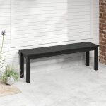 Banc de jardin ext�rieur sans dossier costway pour 2 - 3 personnes r�sistant aux intemp�ries pour v�randa ...