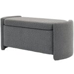 Banc banc de lit avec espace de rangement banc rembourr avec couvercle aspect velours banc de rangement ...