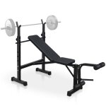 Banc musculation olympique 172x83x118cm noir - dvelopp couch et support squat entranement complet ...