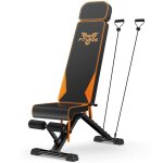 Banc de musculation pliable avec bande de rsistance exercices abdominaux entranement de force