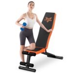 Banc de musculation rglable - 7 in 1 abdominaux dentranement - 300kg capacit de poids - avec 2 courroies ...