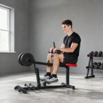 Banc de musculation r�glable - entra�nement des jambes - 122x59x106cm
