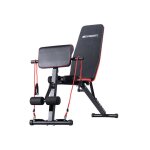 Banc de musculation synerfit inclinable réglable multifonctions - entraînement complet noir et rouge Banc de musculation synerfit inclinable réglable multifonctions - entraînement complet noir et rouge