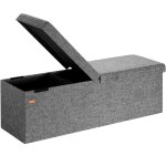 Banc de rangement avec couvercle rabattable siège pouf coffre de rangement pliable pour salon chambre ... Banc de rangement avec couvercle rabattable siège pouf coffre de rangement pliable pour salon chambre ...
