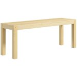 Banc salle  manger 2 places bois campagnard cuisine salon 240kg pin naturel 120x33x45cm design rustique ...