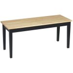 Banc salle  manger 2 places bois pin cuisine salon 220kg naturel 102x36x45cm robuste lgant design ...
