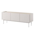 Banc tv kelowna - cashmere / oak linea - largeur 144 cm hauteur 55 cm profondeur 37 cm