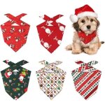 Bandana chien noel 5 pices foulard pour chien charpe pour animaux de compagnie bandana de chien triangle ...