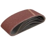 Bande abrasive 100 x 610 mm assortie pour ponceuse � bande - 5 pcs grain 40 - abrasives